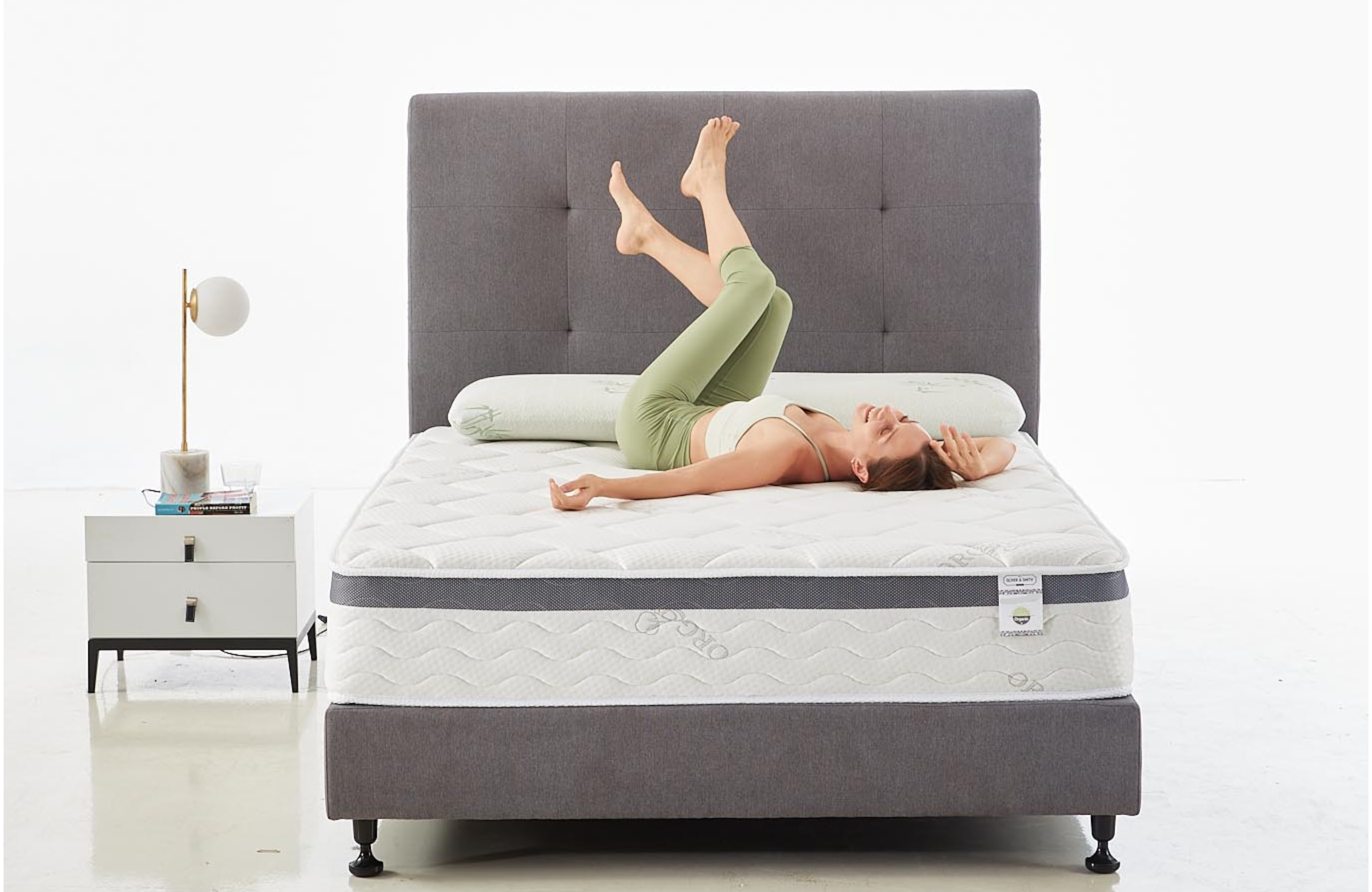 THE PREMIUM - 10" - "THE COMFORT" Medium - Euro Pillow Top - Encased Spring and Memory Foam - Organic Cotton Mattress