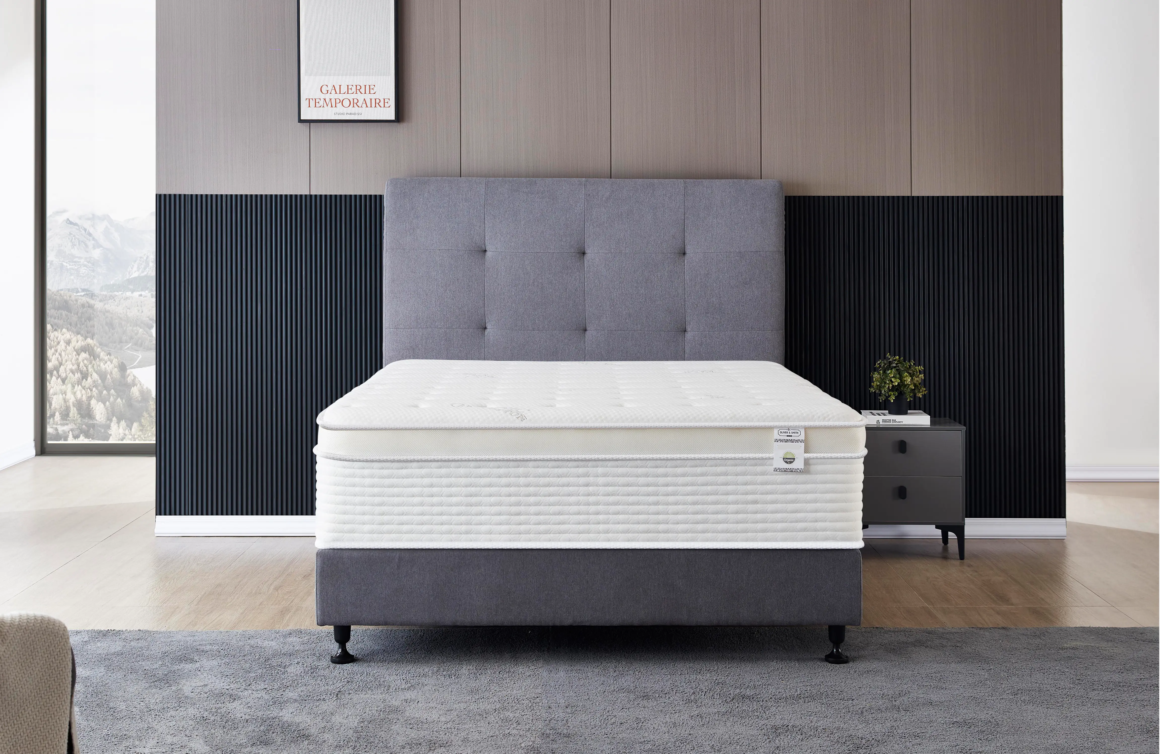 THE DELUXE - 16" - Cool Memory Foam Spring Hybrid Mattress With Breathable Cover