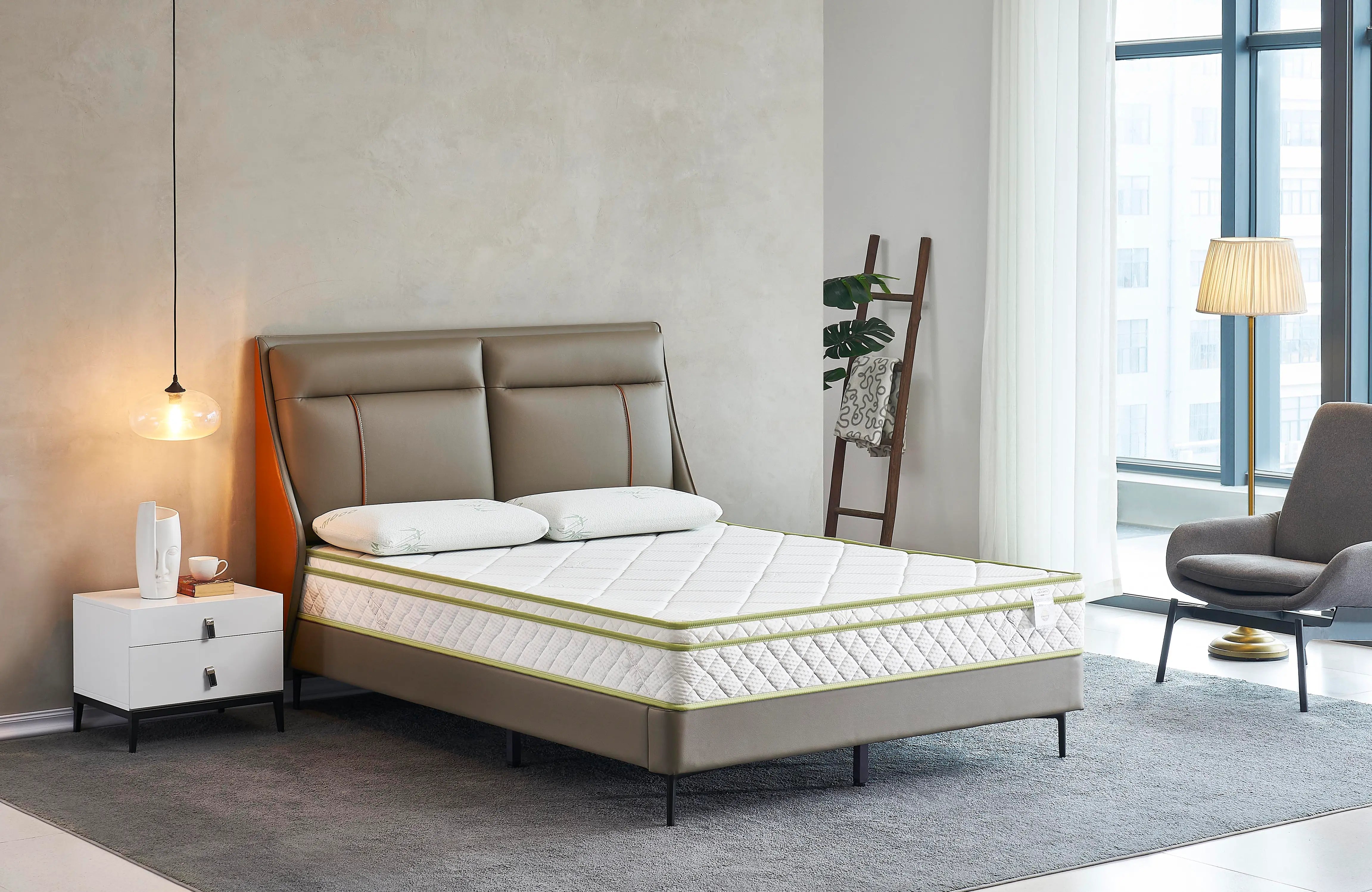 THE STANDARD - 8" Medium - Euro Hybrid Mattress - Spring and Foam Mattress