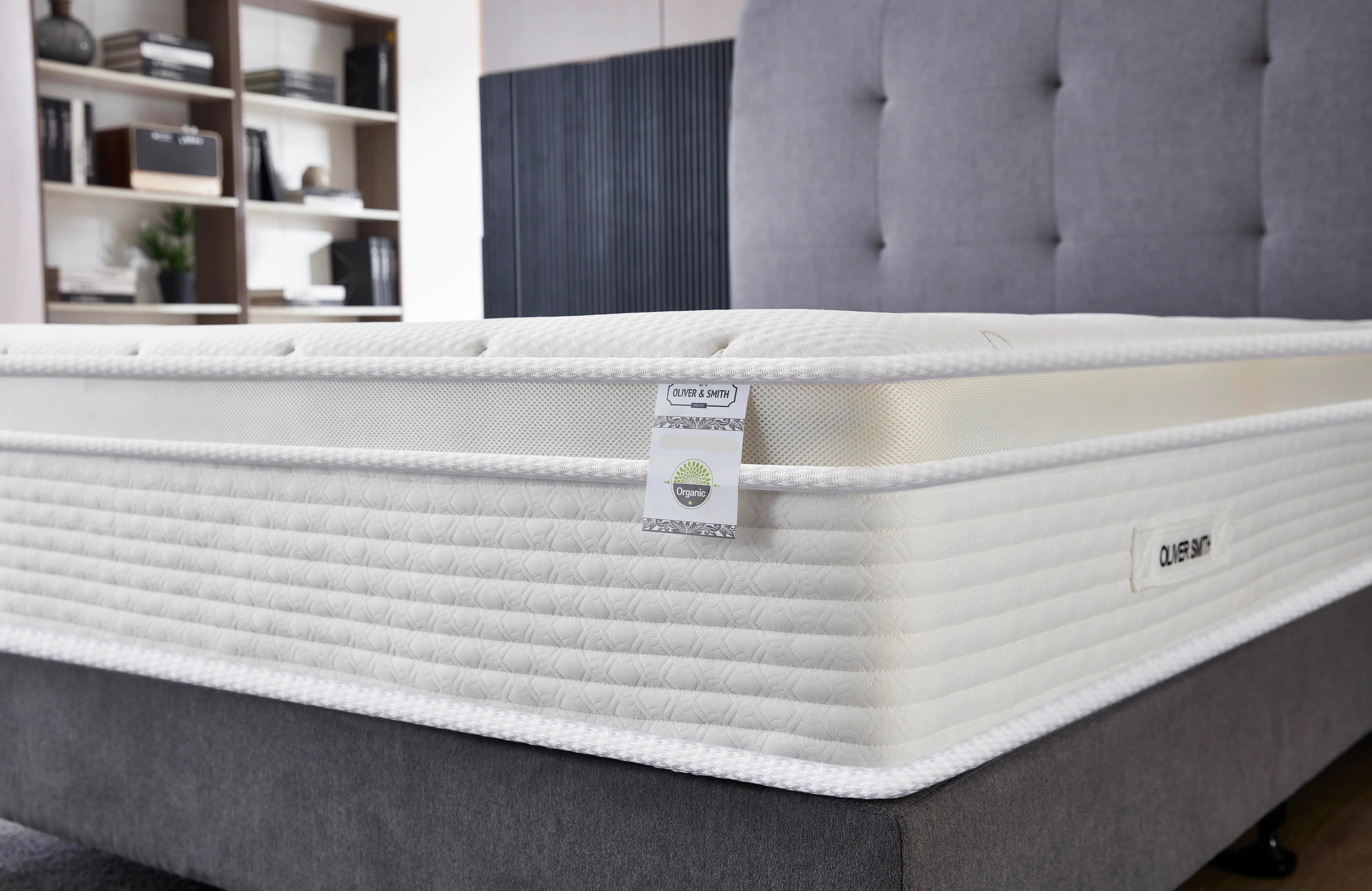 THE LUX - 12" - MEDIUM - Cool Memory Foam Encased Spring Mattress - Organic Cotton Mattress