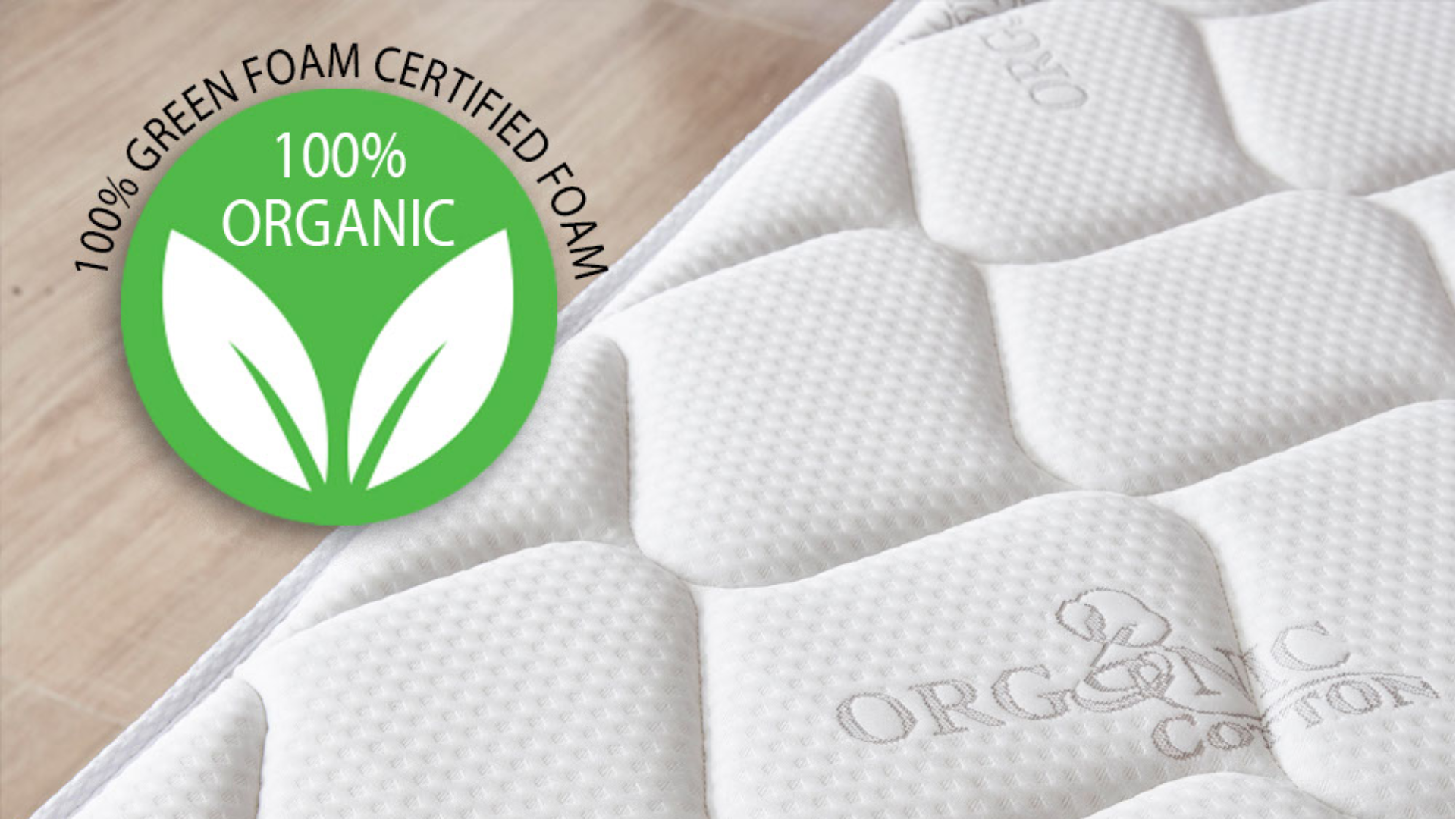 THE PREMIUM - 10" - Medium Firm - Tight Top - Encased Spring and Foam - Organic Cotton Mattress